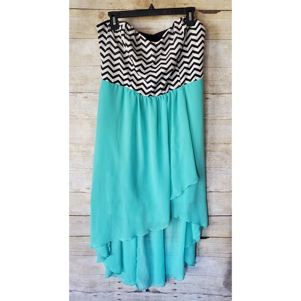 Strapless Hi-Lo Sweetheart Dress - 2X